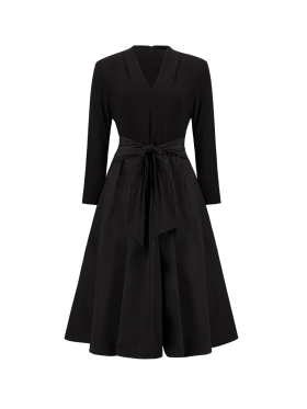 Joseph Ribkoff - Fit & Flare V-Neck Dress