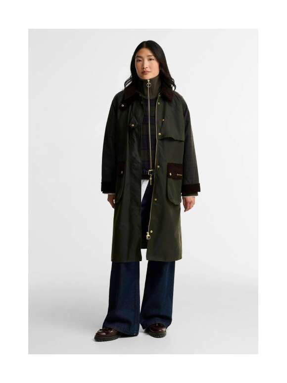 BARBOUR - CHECK KIRKLEES WAXED JAKKE
