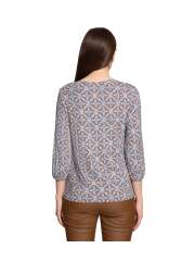 Betty Barclay - Oversized Bluse med Grafisk Print Betty Barclay - Oversized Bluse med Grafisk Print