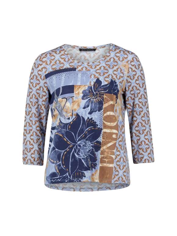 Betty Barclay - Oversized Bluse med Grafisk Print