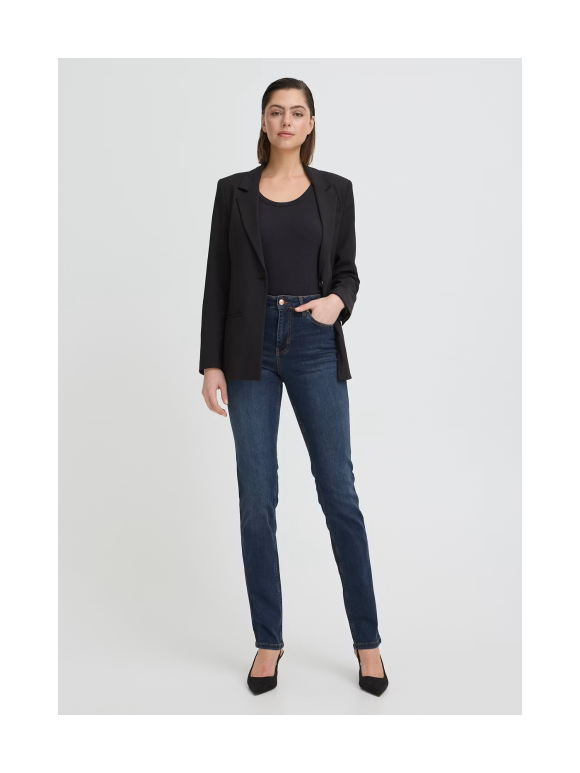 Pulz Jeans - EMMA HW Jeans Medium Straight Leg