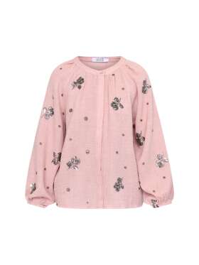 Love and Divine - Bluse med Blomsterbroderi