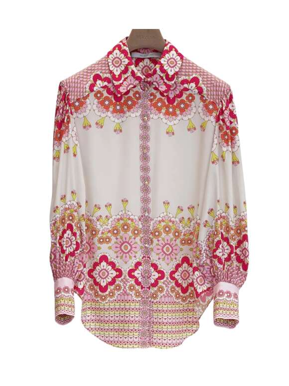 HERZENS - MØNSTERET SKJORTE