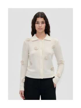 Stine Goya - Collared Long Sleeve Cardigan