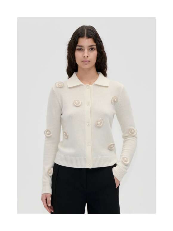 Stine Goya - Collared Long Sleeve Cardigan
