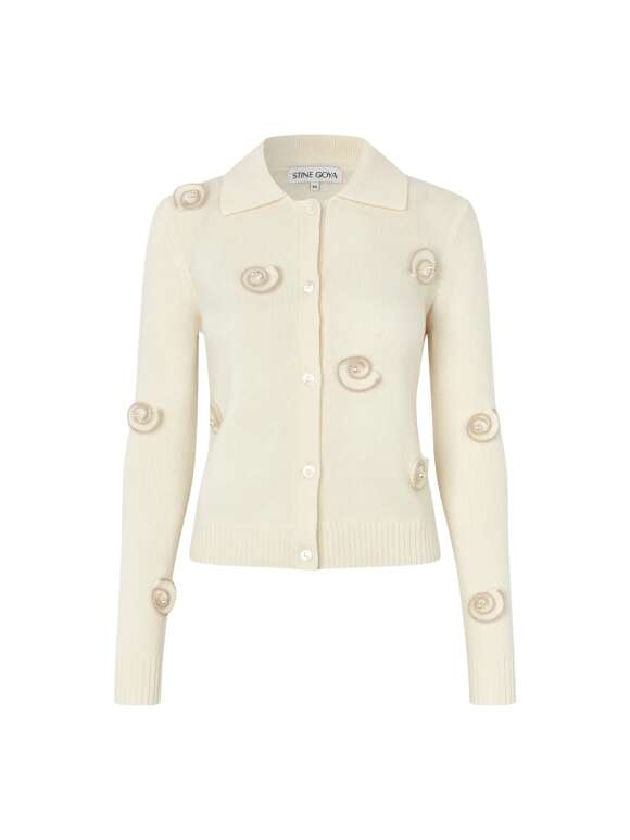 Stine Goya - Collared Long Sleeve Cardigan