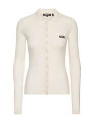 ROTATE - STRIKKET POLO TOP ROTATE - STRIKKET POLO TOP