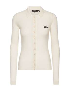 ROTATE - STRIKKET POLO TOP