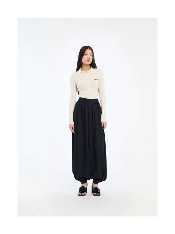 ROTATE - STRIKKET POLO TOP