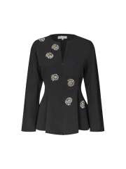 Stine Goya - Flared Hem Zip-Up Top Stine Goya - Flared Hem Zip-Up Top