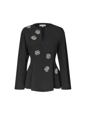 Stine Goya - Flared Hem Zip-Up Top