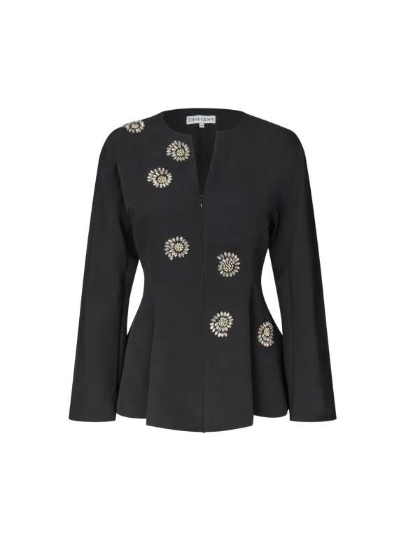 Stine Goya - Flared Hem Zip-Up Top
