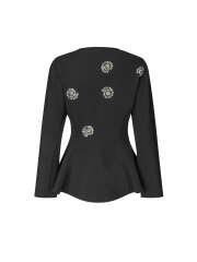 Stine Goya - Flared Hem Zip-Up Top Stine Goya - Flared Hem Zip-Up Top