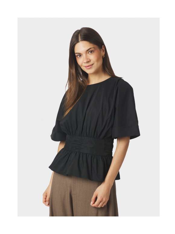 Neo Noir - ANNEGRET POPLIN BLUSE