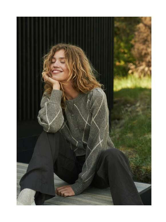 Neo Noir - Koteas Check Knit Cardigan