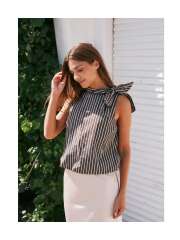 Neo Noir - Veda Wide Stripe Top Neo Noir - Veda Wide Stripe Top