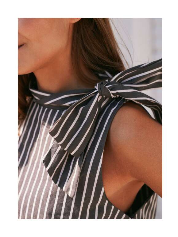 Neo Noir - Veda Wide Stripe Top