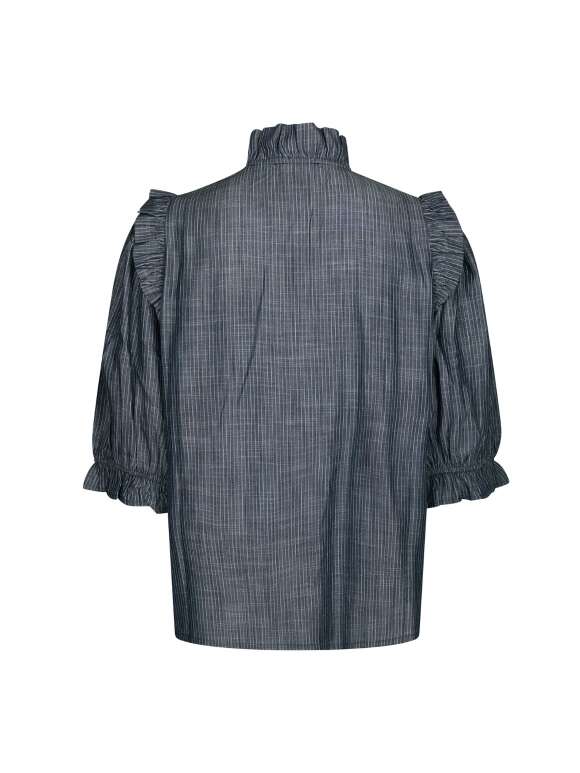 Neo Noir - CHACHA CHAMBRAY BLOUSE