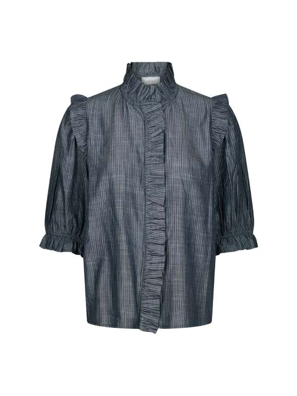 Neo Noir - CHACHA CHAMBRAY BLOUSE
