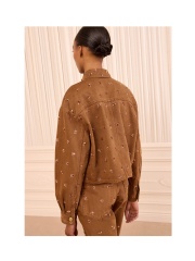 Ulla Johnson - The Bobbi Embellished Denim Jacket Ulla Johnson - The Bobbi Embellished Denim Jacket