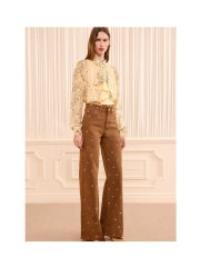 Ulla Johnson - The Willow Embellished Wide Leg Jean Ulla Johnson - The Willow Embellished Wide Leg Jean