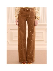 Ulla Johnson - The Willow Embellished Wide Leg Jean Ulla Johnson - The Willow Embellished Wide Leg Jean