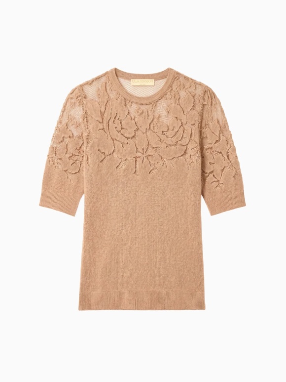 Ulla Johnson - Ella Short Sleeve Lace Top