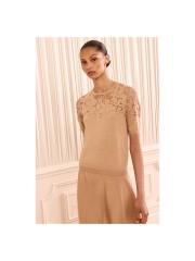 Ulla Johnson - Ella Short Sleeve Lace Top Ulla Johnson - Ella Short Sleeve Lace Top