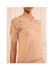 Ulla Johnson - Ella Short Sleeve Lace Top Ulla Johnson - Ella Short Sleeve Lace Top