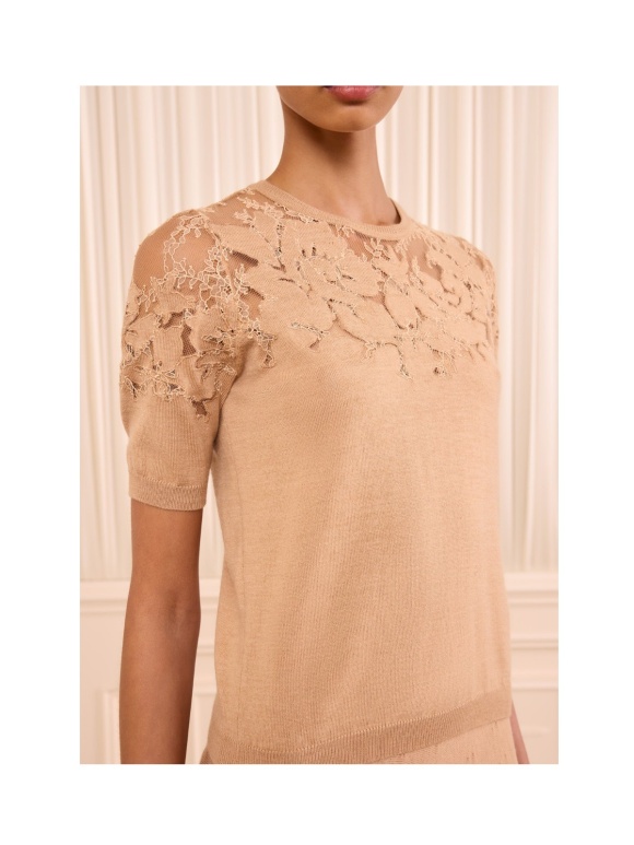 Ulla Johnson - Ella Short Sleeve Lace Top