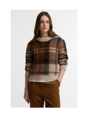 BARBOUR - GLENDYN Tartan Crew Neck Strik BARBOUR - GLENDYN Tartan Crew Neck Strik