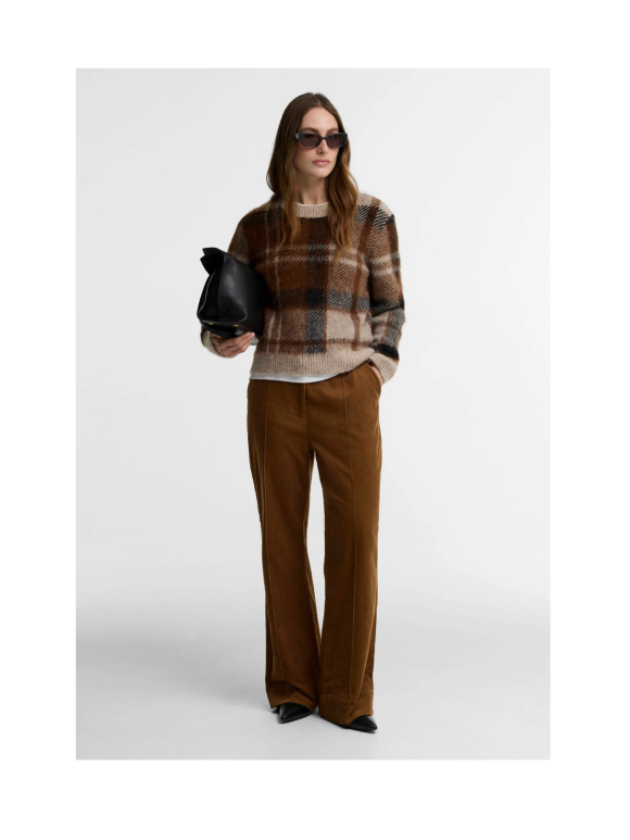 BARBOUR - GLENDYN Tartan Crew Neck Strik