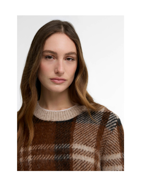 BARBOUR - GLENDYN Tartan Crew Neck Strik