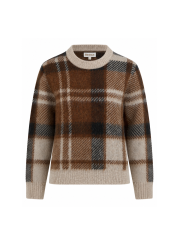 BARBOUR - GLENDYN Tartan Crew Neck Strik BARBOUR - GLENDYN Tartan Crew Neck Strik