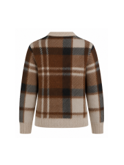 BARBOUR - GLENDYN Tartan Crew Neck Strik BARBOUR - GLENDYN Tartan Crew Neck Strik