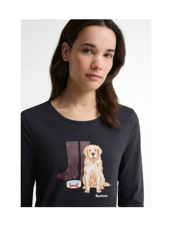 BARBOUR - HEDLEY Lanærmet T-shirt