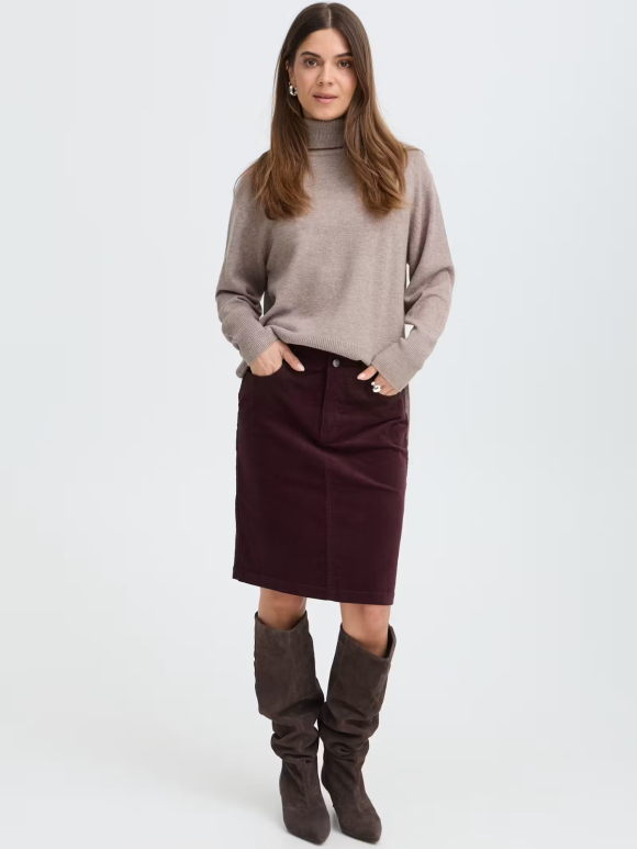 Pulz Jeans - SALLY Fløjls Nederdel