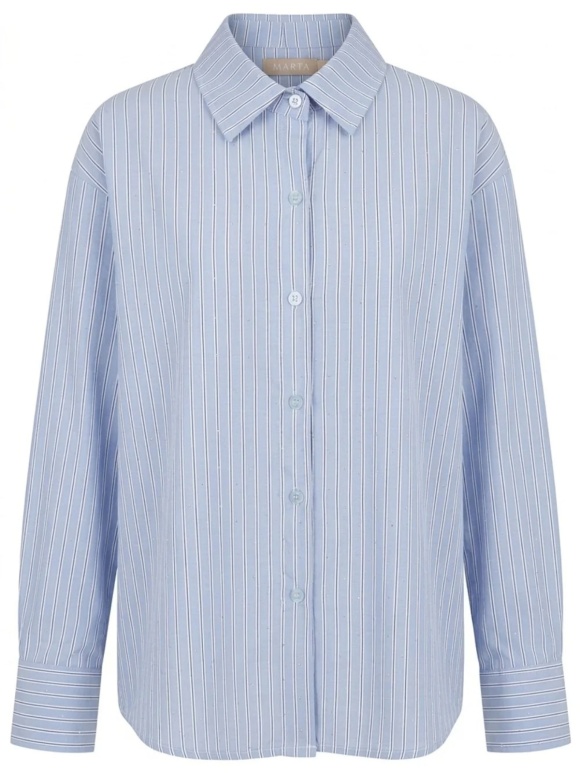 Marta Du Chateau - VELOURA SHIRT Stribet Skjorte