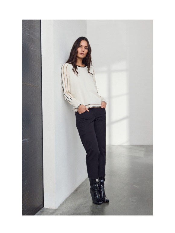 Micha - Sweatshirt med striber