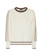 Micha - Sweatshirt med striber Micha - Sweatshirt med striber