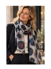 Shirdak - Cashmere Tørklæde med cirkler Shirdak - Cashmere Tørklæde med cirkler
