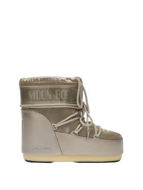 Moon Boot - ICON LOW GLANCE PLATINUM SATIN BOOTS