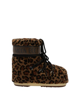Moon Boot - ICON LOW LEOPARD PRINT FLEECE BOOTS