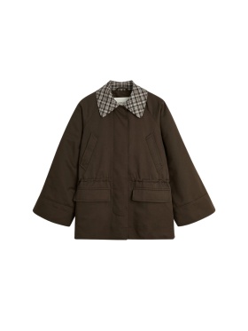 Skall - Oversize Jakke med Justerbar Talje