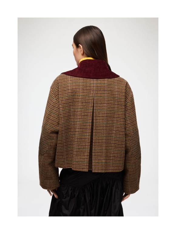Ganni - TWILL JAKKE MED TERN