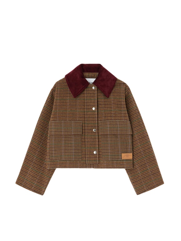 Ganni - TWILL JAKKE MED TERN
