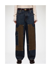 Ganni - BARREL PATCHWORK JEANS