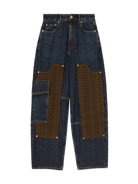 Ganni - BARREL PATCHWORK JEANS Ganni - BARREL PATCHWORK JEANS