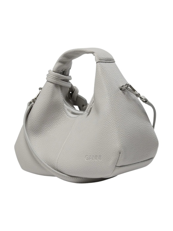Ganni - HOBO MINI GRAINED TASKE