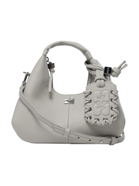 Ganni - HOBO MINI GRAINED TASKE